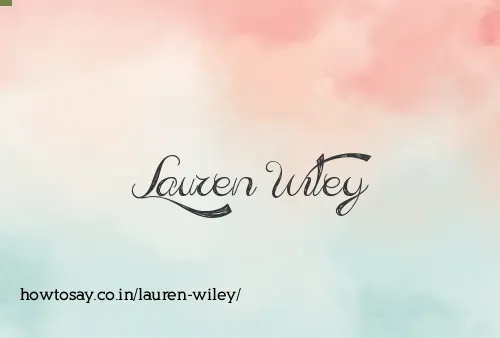 Lauren Wiley
