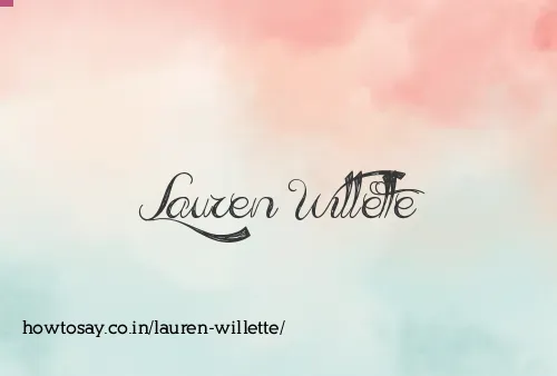 Lauren Willette