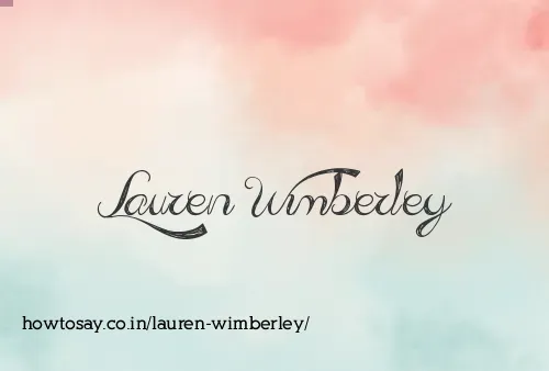 Lauren Wimberley