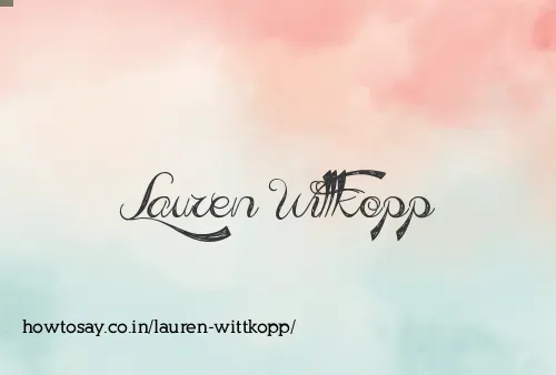 Lauren Wittkopp