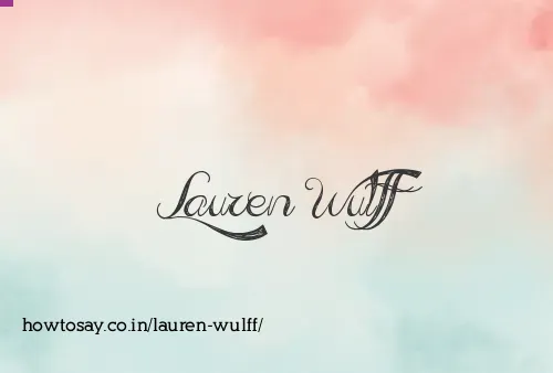 Lauren Wulff