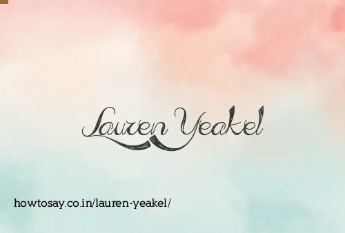 Lauren Yeakel