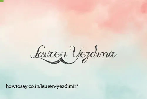 Lauren Yezdimir