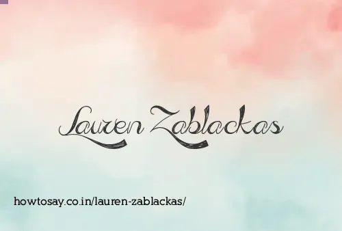 Lauren Zablackas