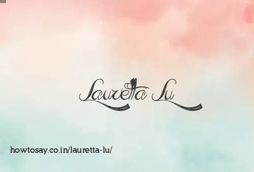 Lauretta Lu