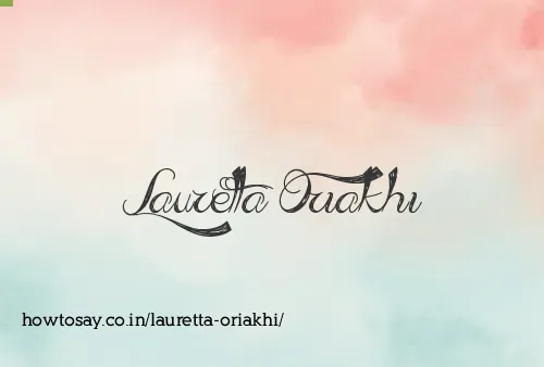 Lauretta Oriakhi