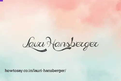Lauri Hansberger