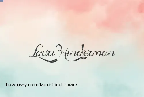 Lauri Hinderman