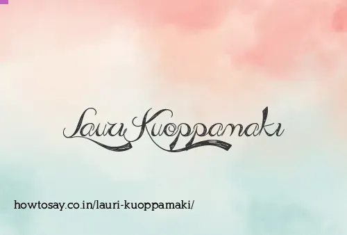 Lauri Kuoppamaki