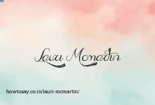 Lauri Mcmartin
