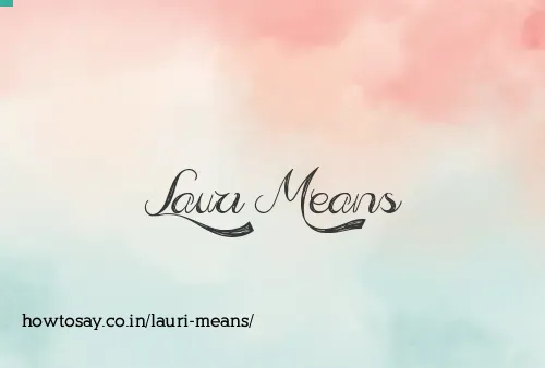 Lauri Means