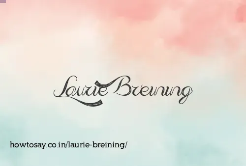 Laurie Breining