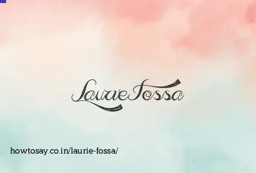 Laurie Fossa