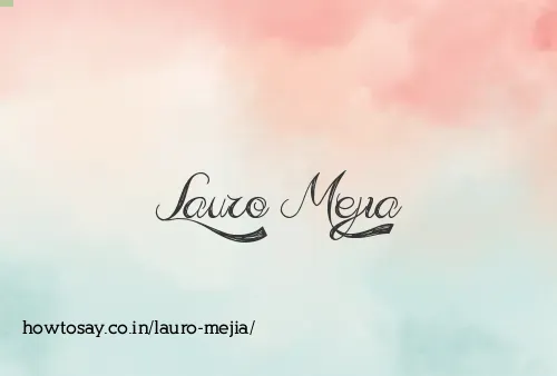 Lauro Mejia