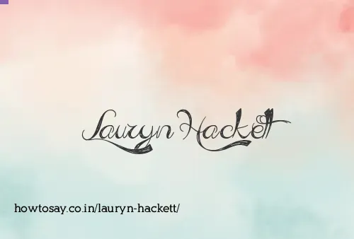 Lauryn Hackett