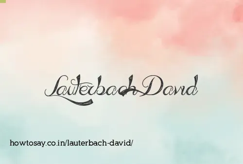 Lauterbach David