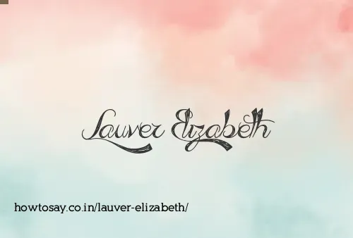 Lauver Elizabeth