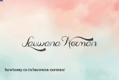 Lauwana Norman