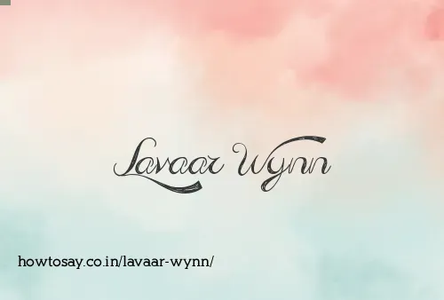 Lavaar Wynn