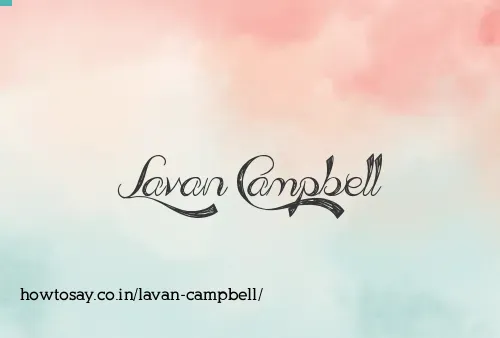 Lavan Campbell