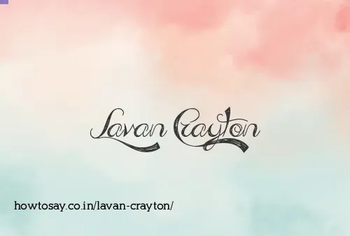Lavan Crayton