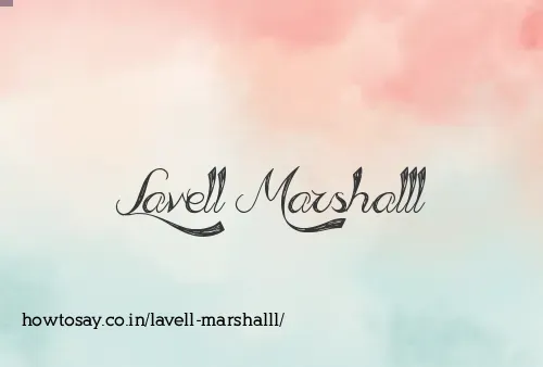 Lavell Marshalll