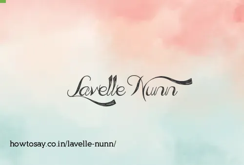 Lavelle Nunn