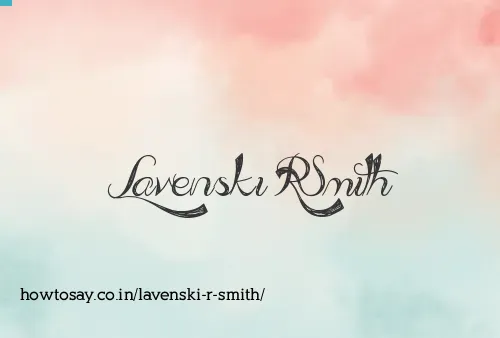 Lavenski R Smith
