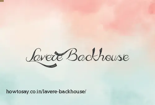 Lavere Backhouse