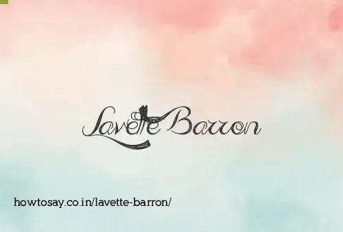 Lavette Barron