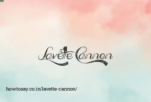 Lavette Cannon