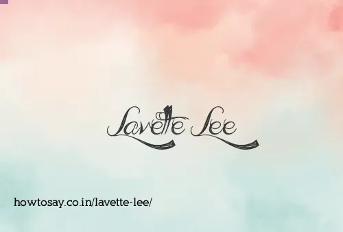 Lavette Lee