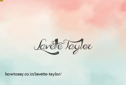 Lavette Taylor