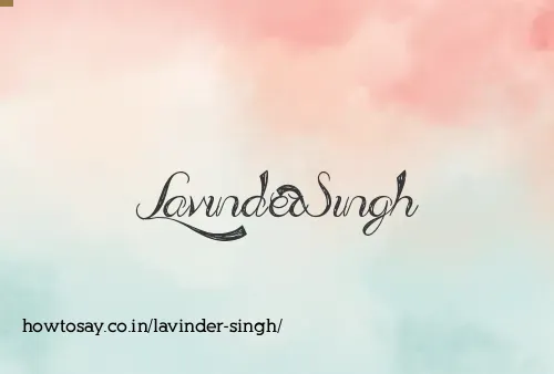 Lavinder Singh