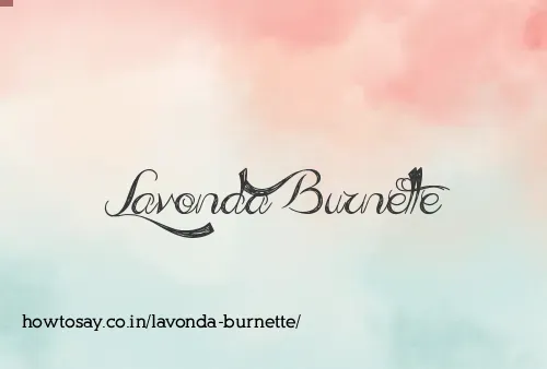 Lavonda Burnette