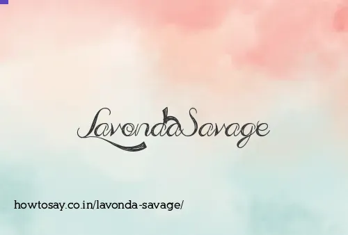 Lavonda Savage