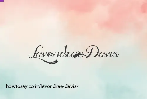 Lavondrae Davis