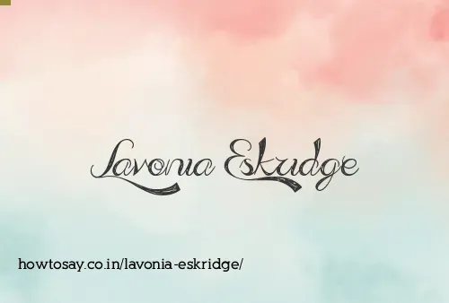 Lavonia Eskridge