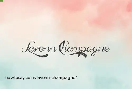 Lavonn Champagne