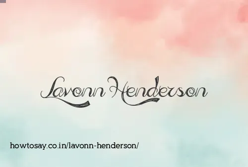 Lavonn Henderson