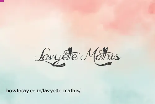 Lavyette Mathis