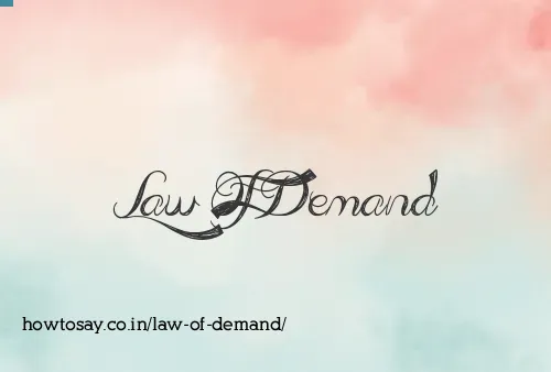 Law Of Demand