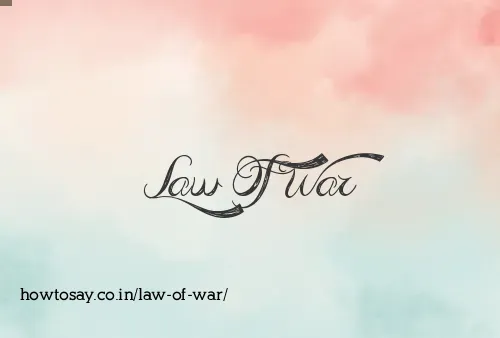 Law Of War