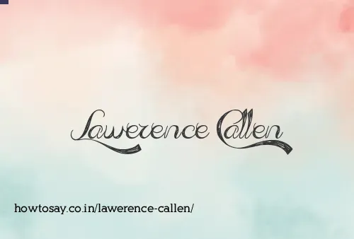 Lawerence Callen