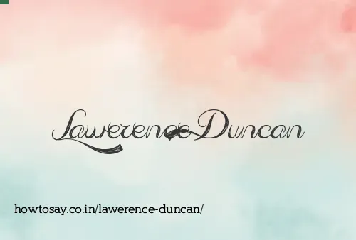 Lawerence Duncan