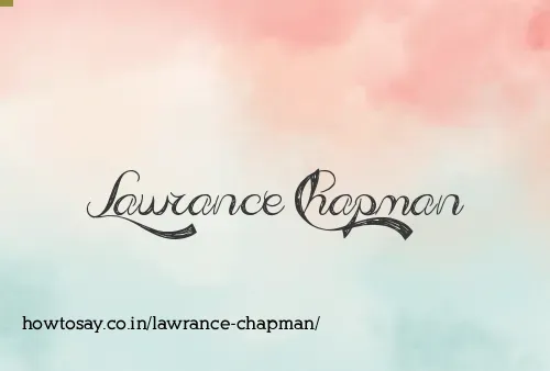 Lawrance Chapman