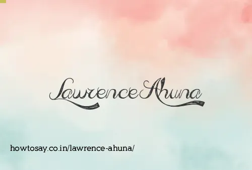 Lawrence Ahuna