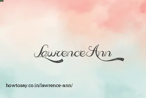 Lawrence Ann