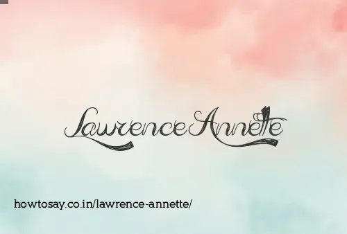 Lawrence Annette