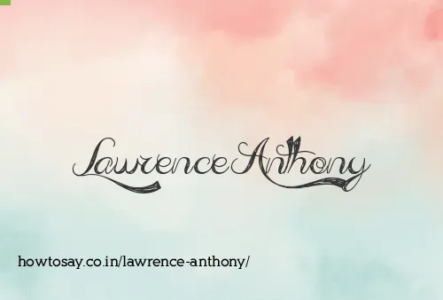 Lawrence Anthony